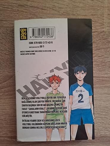 Velosiped ehtiyyat hissələri: Məhsul: Haikyuu!! manga – 1-ci cild (Hinata və Kageyama) Yazar — 2