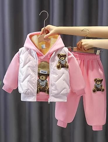 Комплекты одежды: Uşaq geyim dəsti – 3 parçalı - Tərkib: kapüşonlu svitşot, şalvar və — 7