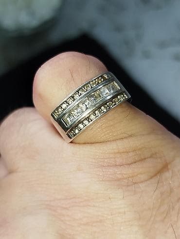 brilliantlı üzüklər: Üzük, Gümüş, Brilyant — 4