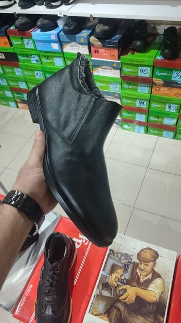 Ботинки: Məhsul: Kişi ayaqqabıları – klassik və gündəlik modellər - Rəng: qara — 1