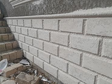 perde karnizleri: Fasad dekoru və suvaq işləri – “daş fakturası” və qəlibli karnizlər — 2