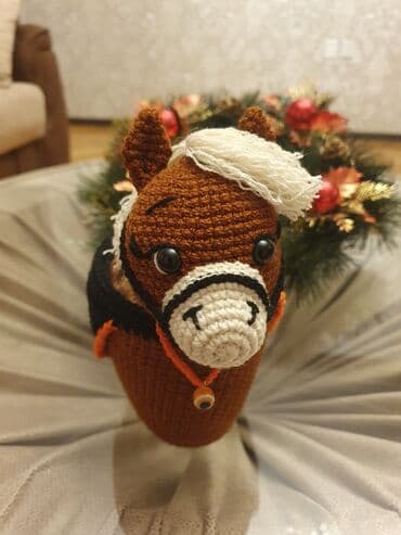 edviyat qablari: Əllə toxunmuş dekorativ qələm/qutucuq – maral fiqurlu - Material — 9