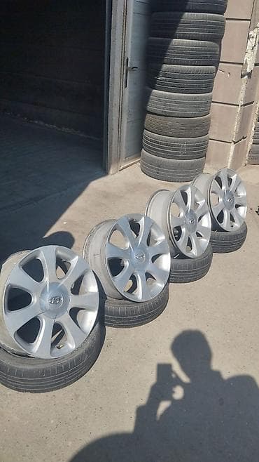 teker diskiler: Hyundai orijinal yüngül lehimli disklər. 17 lik diskler catsiz — 4