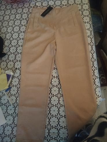 kapri şalvar: Şalvar, Bershka, M, rəng - Bej — 1