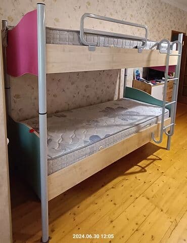 madeyra tek carpayi qiymetleri: Oğlan və qız üçün, İşlənmiş, Çarpayı, Matras ilə, Siyirməsiz, Laminat — 2