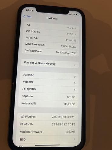 ıphone 11 ikinci el: IPhone 11, 128 GB, Yaşıl, Face ID — 4