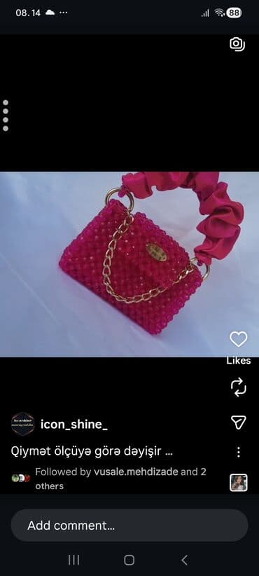 ciyin cantası: Əl çantası, Yeni — 1