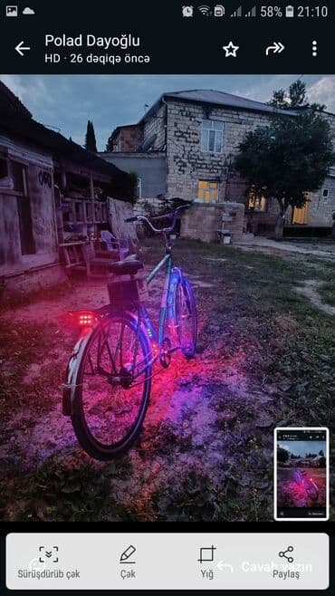 qiz ucun velosiped: İşlənmiş BMX velosipedi Stels, 28", sürətlərin sayı: 1, Ödənişli çatdırılma — 1