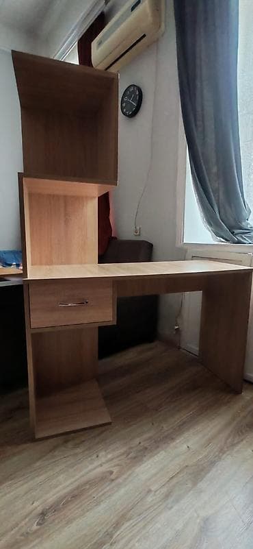 Düz masa, Polkalı, Siyirməli, MDF