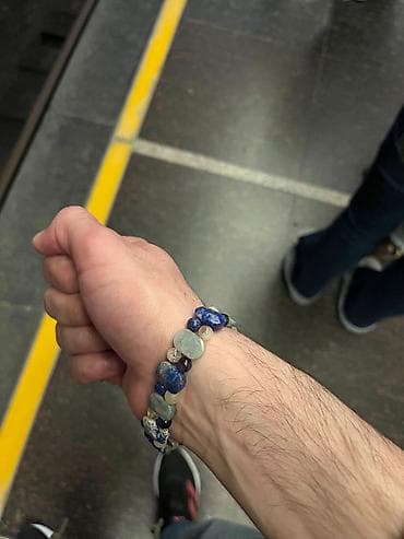 mavi macun: Təbii Daş Qolbağ Osmanlı Doğal Taş Original Ametist Daşı — 1