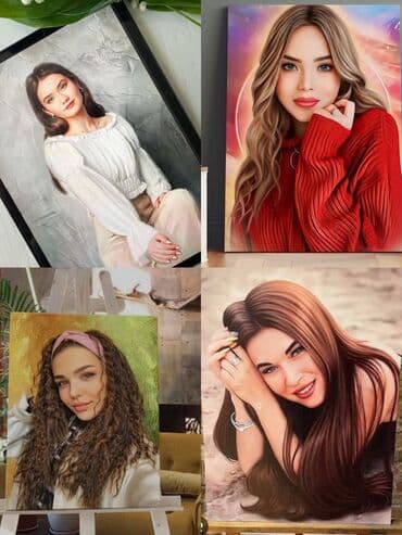 Portret və rəsm tabloları – fərdi sifarişlə - Fotoşəkillərdən