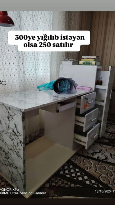 купить круглый стол в баку: Новый, Стол для маникюра, Без зеркала — 1