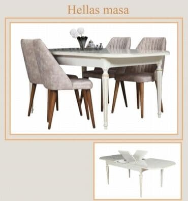 inversion stol: Qonaq masası, Yeni, Açılan, Laminat, Oval masa — 1