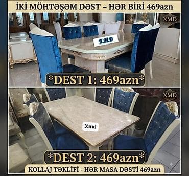 embawood kitab refi: İki fərqli masa dəsti – hər biri 469 AZN Dəst 1 – 469 AZN: - Klassik — 1