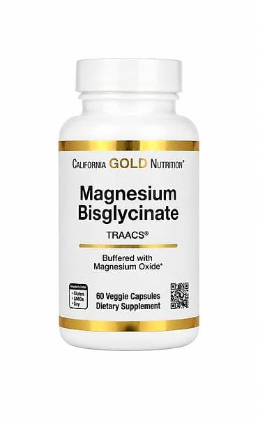 California Gold Nutrition Magnesium Bisglycinate (TRAACS) – maqnezium — 1