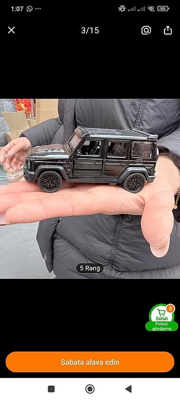 suktur: Metall oyuncaq maşın – off-road SUV modelinin detalı miniatura - — 7