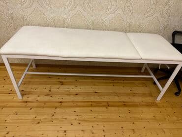 кровать двуспальная с матрасом: Б/у, Нескладной, цвет - Белый — 1