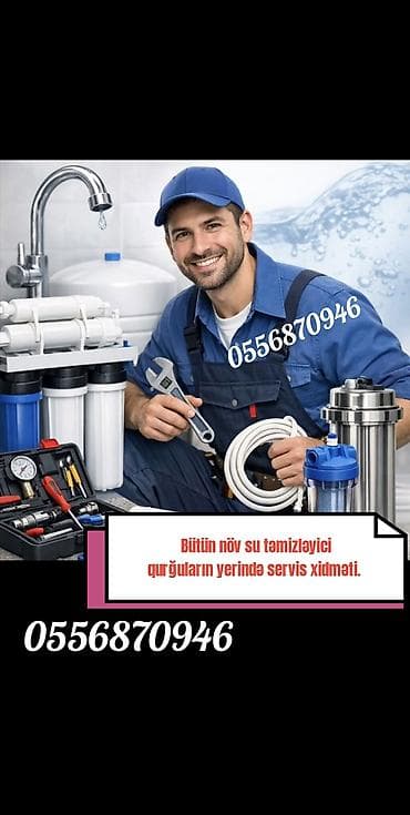 Su filterleri servisi su təmizləmə aparatı su təmizləmə qurğusu Su