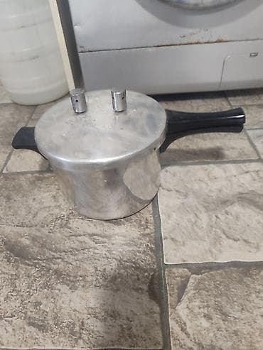 купить бу самовар на дровах: Кастрюля, цвет - Серебристый, Алюминий — 1