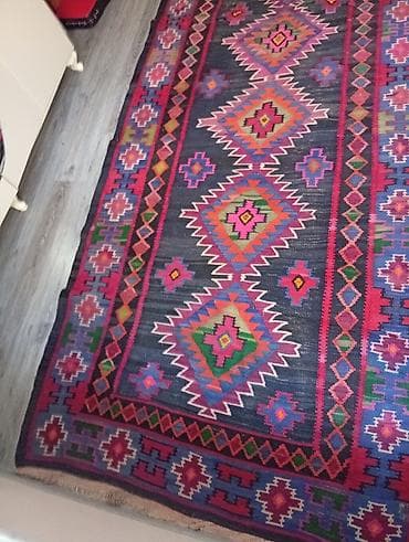 gul qabi: Əl toxuması kilim xalça - Üslub: Şərq/etnik motivli, ənənəvi — 1