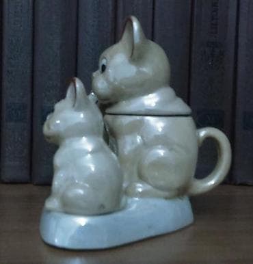 alman avçarkasi: Немецкий фарфор. антиквариат. собачки. перешница-солонка. комплект для — 2