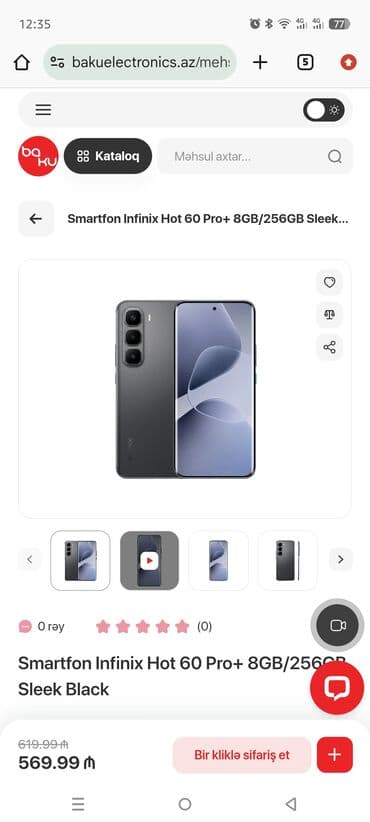 Hoffmann: Infinix Hot 60 Pro+, 256 GB, rəng - Boz — 9