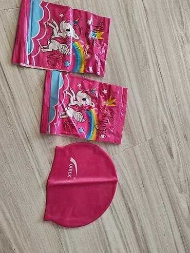 qız ucun: Uşaq üzgüçülük dəsti - 1 ədəd “QUICK” silikon üzgüçülük papağı – 100% — 2