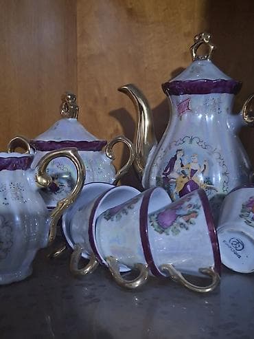 sud separatoru: Çay dəsti, rəng - Ağ, Farfor, Yaponiya — 1