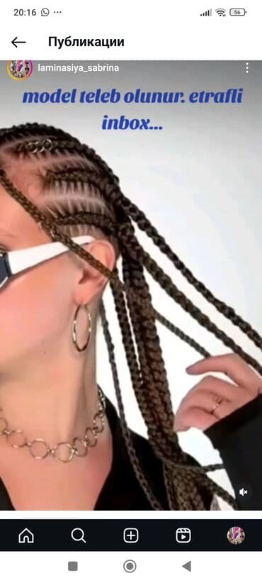 yuxuda sac rezini gormək: Profesional saç hörükləri xidməti təklif olunur. Müxtəlif üslublarda — 1