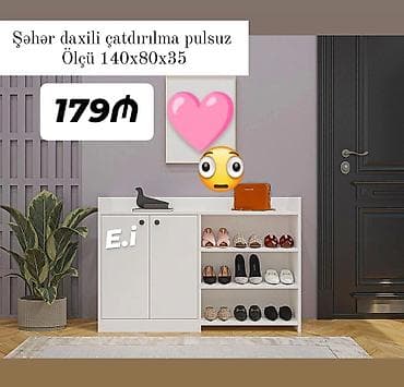 ev al: Mebel dəsti və yataq modelləri 1) Ayaqqabılıq – 140x80x35 sm ölçüdə — 1