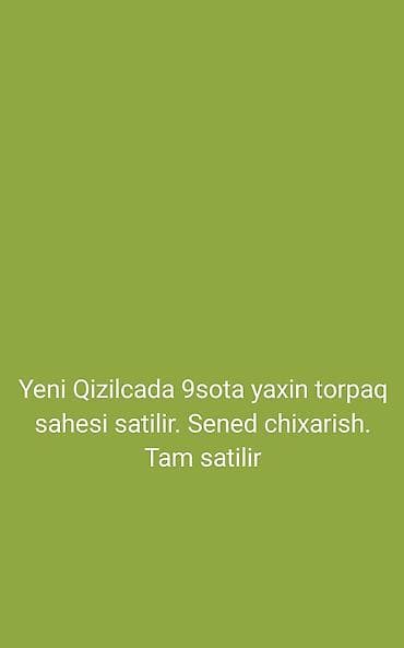 cicek qesebesinde torpaq: 9 sot, Tikinti, Kupça (Çıxarış) — 1