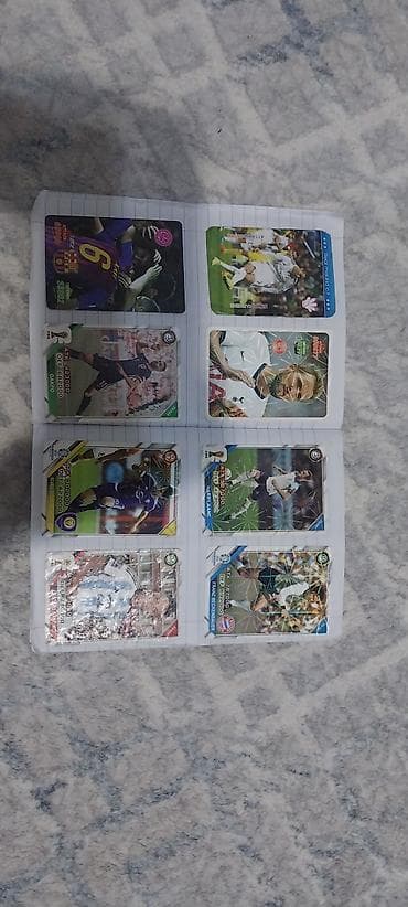 Futbol kolleksiya kartları dəsti - 40 vərəğə yapışdırılmış futbol — 6
