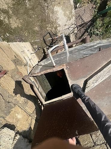 Yeraltı su çəni və lyuk qapağı - Material: beton korpus, üst hissə — 1