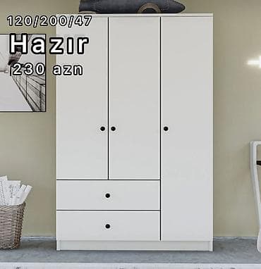 Açılan, 4 qapılı Düz dolab, Qarderob, paltar dolabı