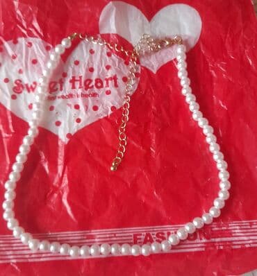 sırğa şəkilləri: İnci aksessuar dəsti - Tərkib: süni inci muncuqlardan hazırlanmış — 3