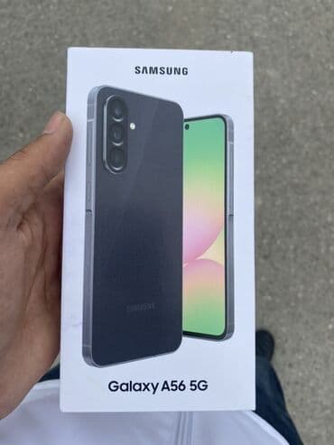 ipad mini 5 32gb: Samsung Galaxy A56, 256 GB, rəng - Qara, Zəmanət, Barmaq izi, Simsiz şarj — 1