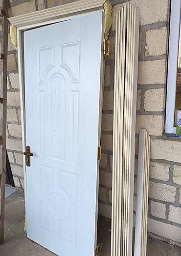 Məhəccərlər: Ağ rəngdə daxili otaq qapısı – komplekt - Material: ağ rəngdə — 2