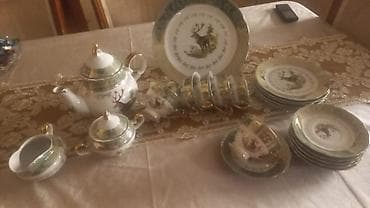 kobalt serviz: Çay dəsti, rəng - Ağ, Farfor — 1