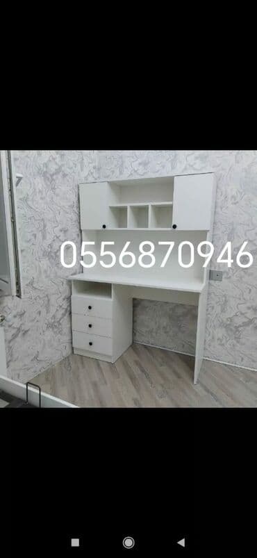 детская парта со стульчиком: Для девочки и мальчика, Новый, Без выдвижных ящиков, Письменный стол, Без стульев — 5