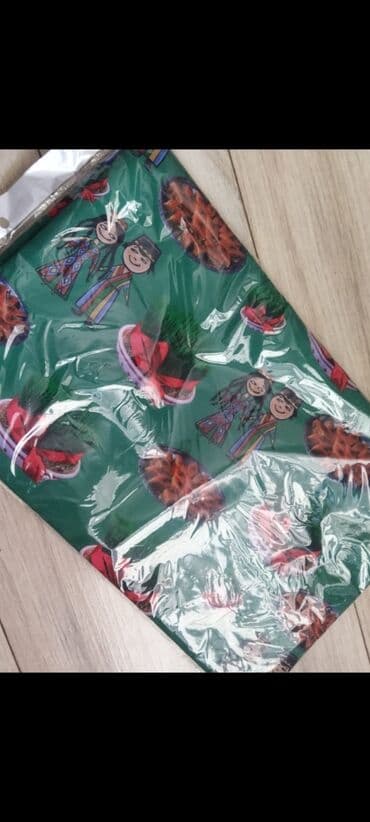 Novruz temalı süfrə - Rəng: Yaşıl fon - Naqış: Səməni kasaları