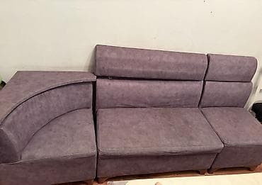 ayla mebel: Künc divan, İşlənmiş, Bazalı, Vеlur parça, Çatdırılma yoxdur — 3