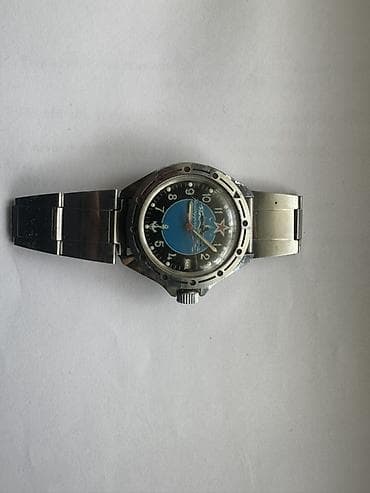 fosforlu: Qol saatı, Vostok, rəng - Gümüşü — 1