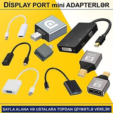 Monitorlar: DisplayPort mini adapterlər SAYLA ALANA VƏ USTALARA TOPDAN QİYMƏTLƏ — 1