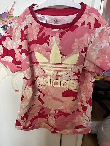 футболка: Футболка, Для девочек, 5 - 6 лет, Adidas — 1