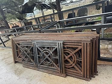 Metall dekorativ hasar panelləri - Material: qalın divarlı profil