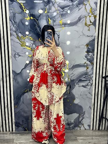 flo azerbaijan: Qadınlar üçün 3 hissəli dəst – kofta, şalvar və üst tunik - Stil — 1