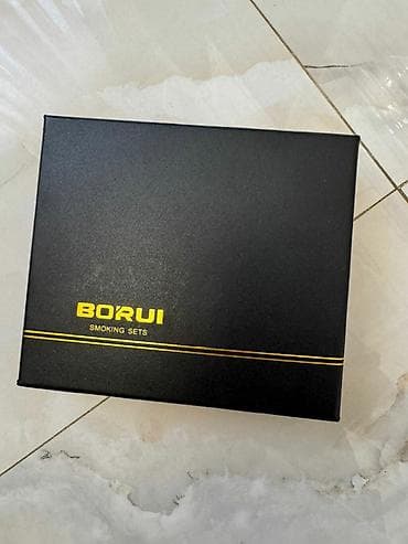 tablet ucuz: BORUI Smoking Sets – qızılı rəngdə hədiyyəlik kül qabı dəsti - Brend — 2