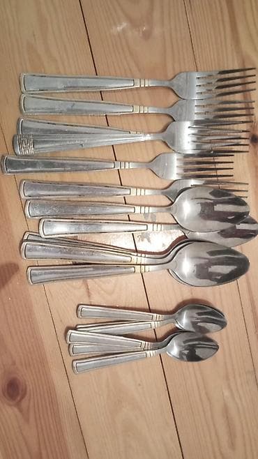 yemek desdi: Mətbəx üçün paslanmayan poladdan məişət dəsti. Tərkib: - 6 ədəd stol — 1