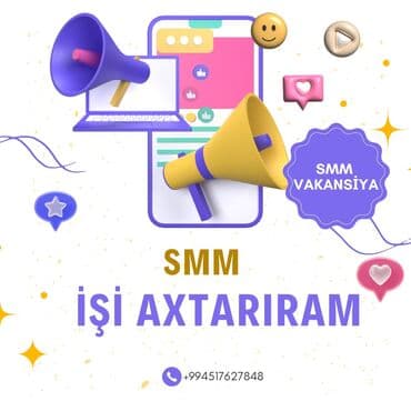 smm iş elanları: Salam. Mən Rima Ağakişiyeva. SMM kursunu bitirmişəm. Sertifikatım var — 1