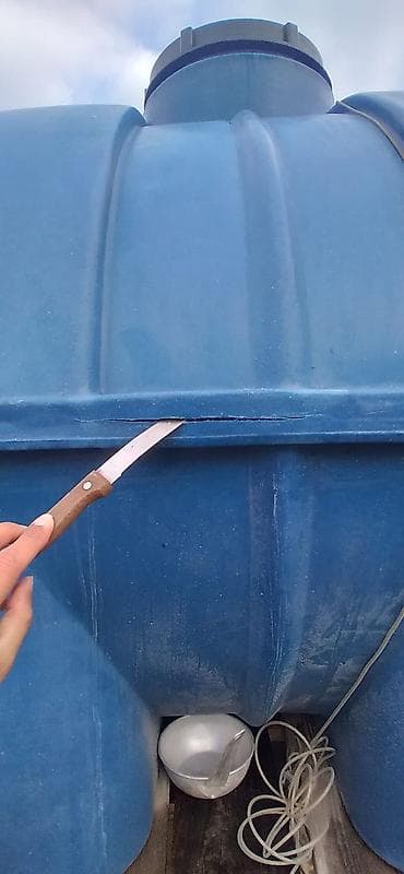 bak temiri: Plastik su çəni – üfüqi tip - Material: qalın divarlı polietilen — 5